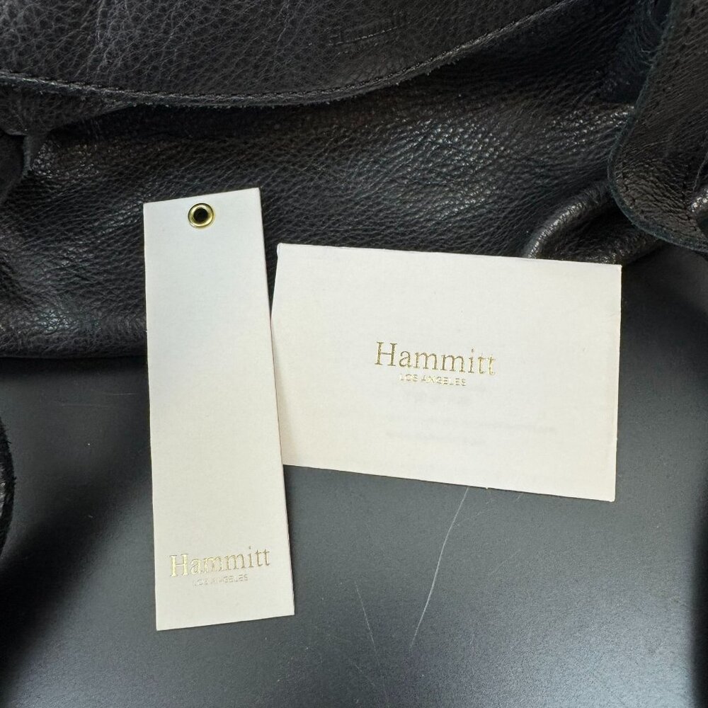 Hammitt Shawn Black Leather Bag with Gunmetal Finnish - Picture 2 of 8